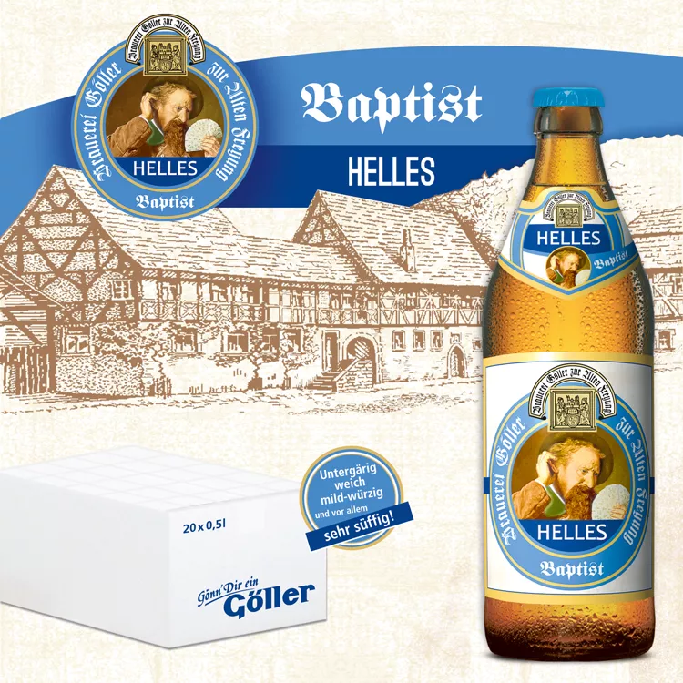 Göller Baptist Helles 4,9%Vol. 20×0,5L