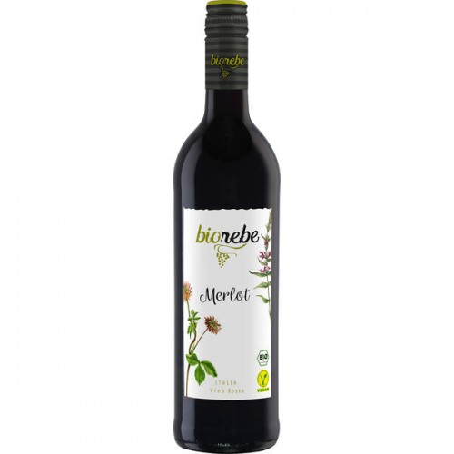 Biorebe Rotwein Merlot Trocken 13,5%vol.