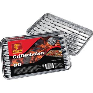 Alu Grillpfannen 5er Rechteckig