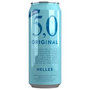 Original 5.0 Helles 4,7%Vol. Dose 0,5L