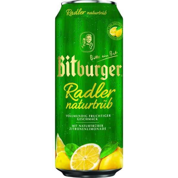 Bitburger Radler Naturtrüb 0,5 Dose 1,9%vol.