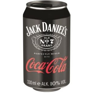 Jack Daniels & Cola Cola Dose 10Vol. 0,33l