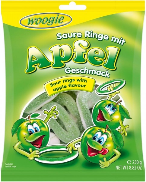 Woogie Saure Apfelringe 250g