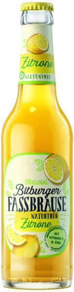 Bitburger Fassbrause Naturtübe Zitrone Alkoholfrei 6×0,33L