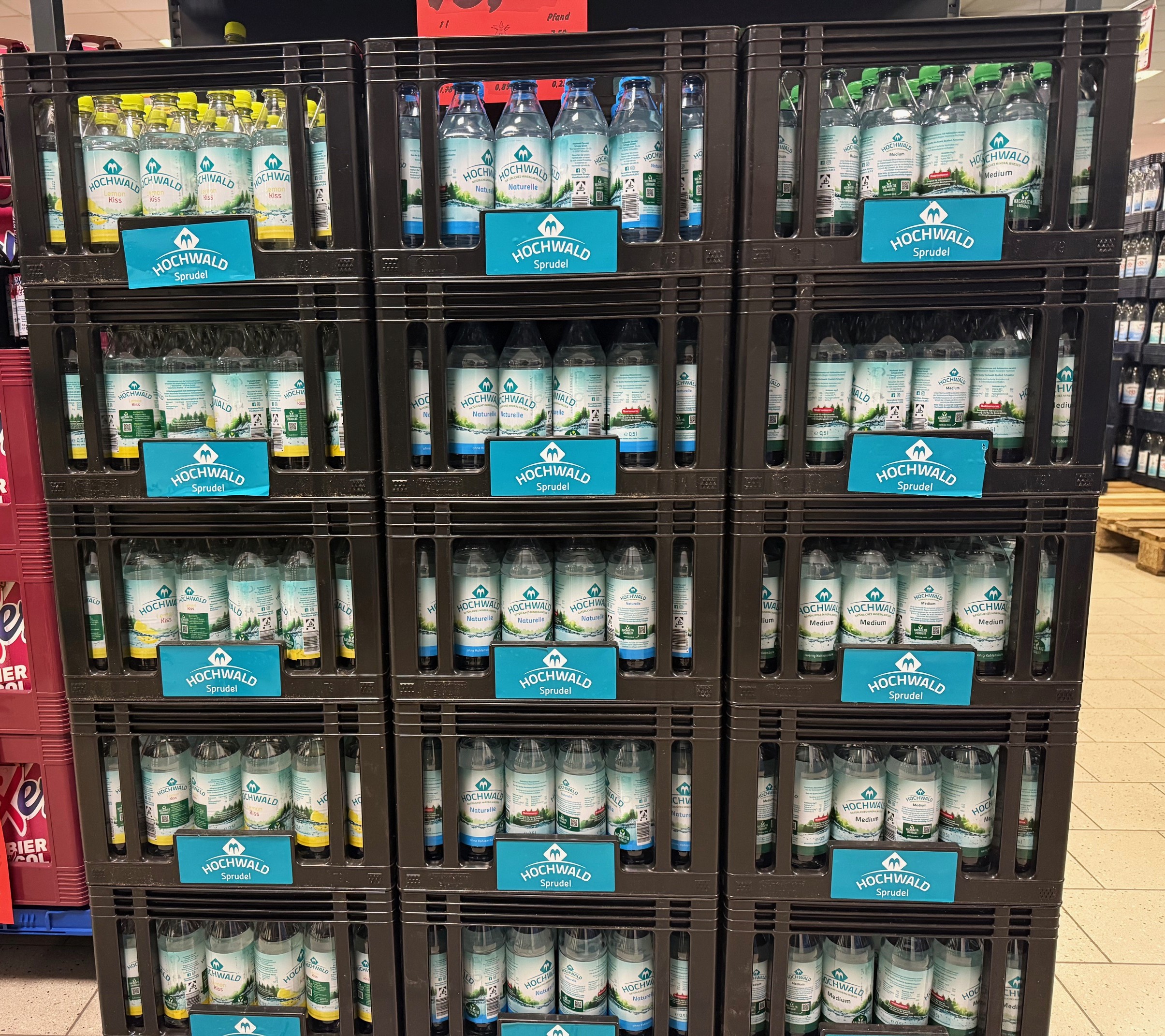 Hochwald Medium Mineralwasser 24×0,5L