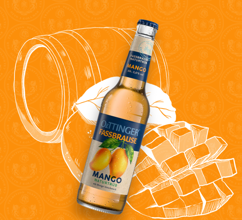 Oettinger Fassbrause-Mango 6×0,33L