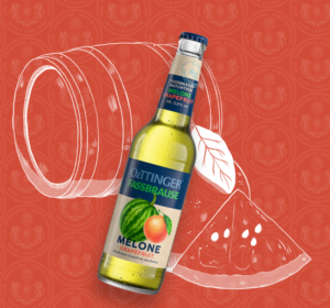 Oettinger Fassbrause Melone Grapefruit Alkoholfrei 6×0,33L