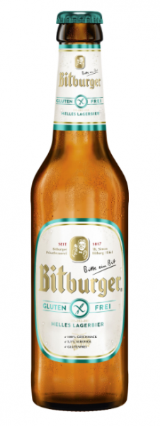 Bitburger Helles Lagerbier Glutenfrei 5,1%vol. 6×0,33L
