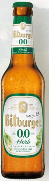 Bitburger Herb 0,0 Alkoholfrei Stubbi