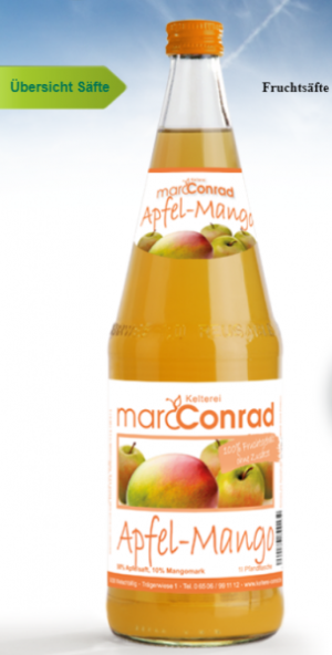 Conrad Apfel-Mangosaft 100%