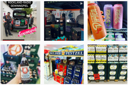 Collage mit verschiedenen Getränken, Aktionen und Bierangeboten im Getränke Star Getränkemarkt in Trier