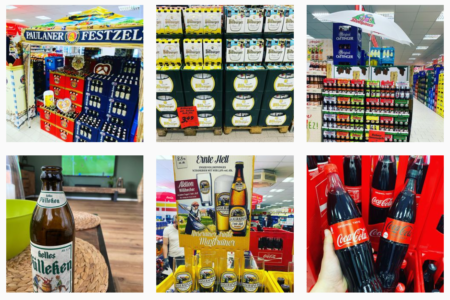 Verschiedene Getränke und Aktionsflächen im Getränke Star Getränkemarkt in Trier