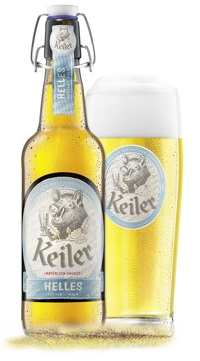 Keiler Helles 5,1%Vol. Bügelflasche 20×0,5L