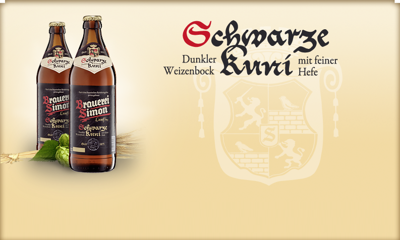 Simon Brauerei Schwarze Kuni Schwarzer Weizenbock 7%vol.