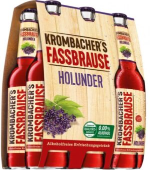 Krombacher Fassbrause Schwarze Johannisbeere 6×0,33L