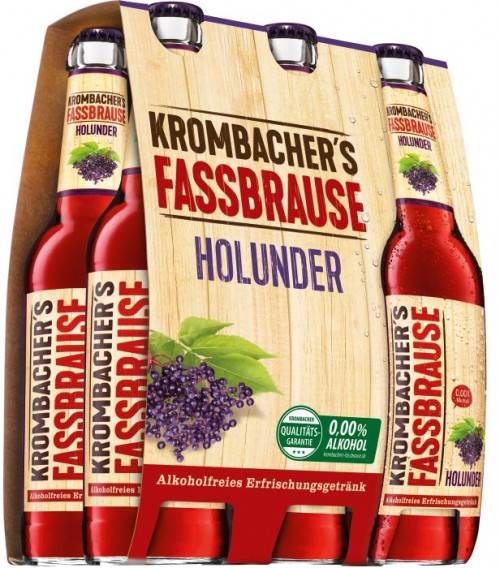 Krombacher Fassbrause Schwarze Johannisbeere 6×0,33L