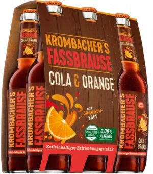 Krombacher Fassbrause Cola&Orange 6×0,33L