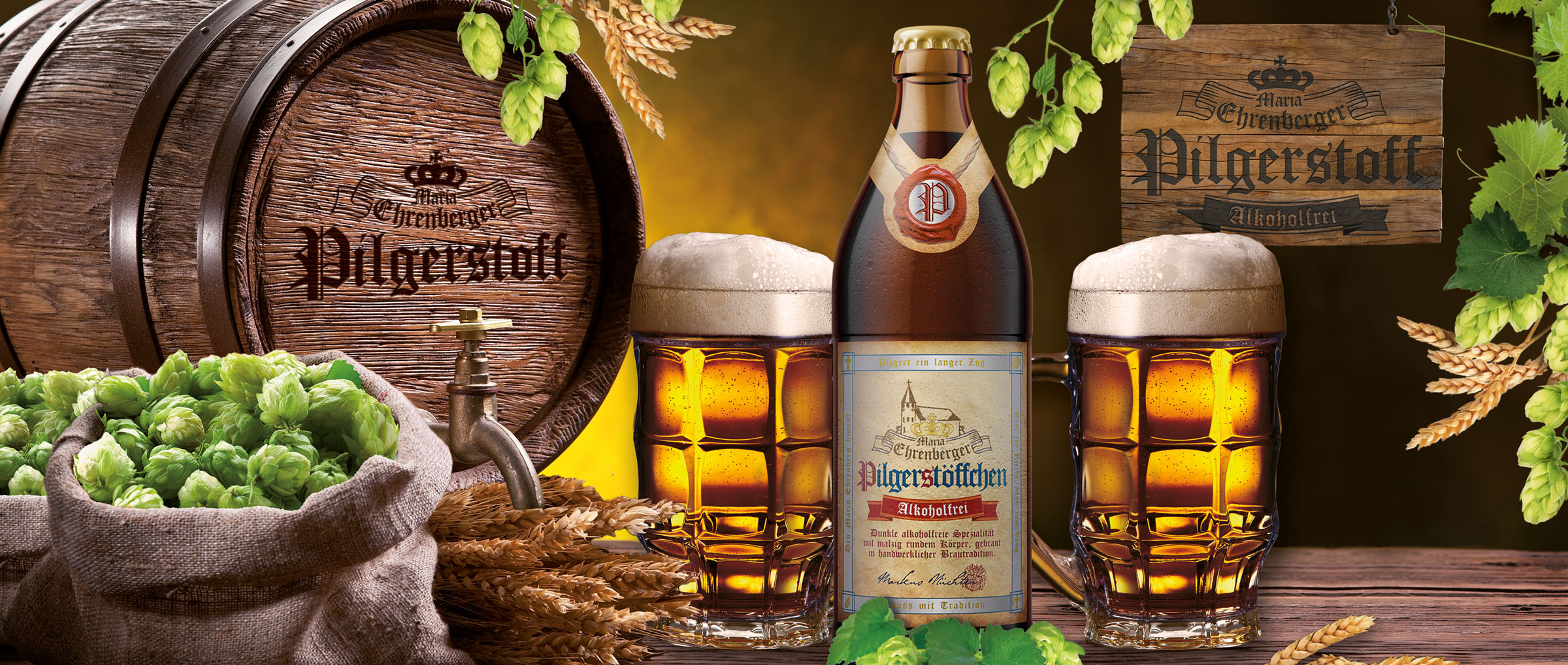 Pilgerstoff Dunkel Alkolfrei 20×0,5L