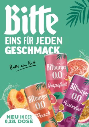 Bitburger Pfirsich Alkoholfrei Dose